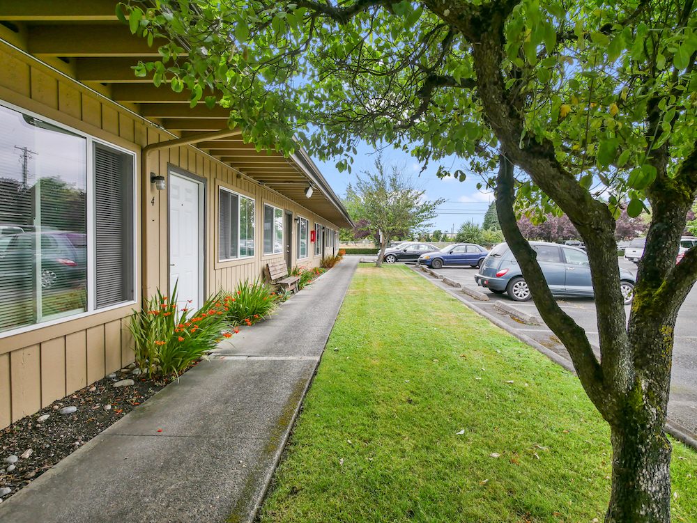 Cherry Tree Apartments exterior on 86th Street South in Lakewood, Washington